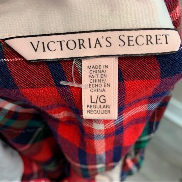 Victoria's Plaid Flanner Pajama Shirt - Picture 4 of 8